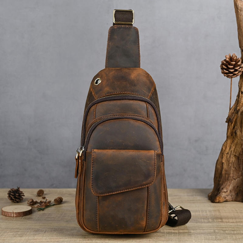 Luxury Zipper Bags - Дизайнерская роскошная многофункциональная мужская нагрудная сумка