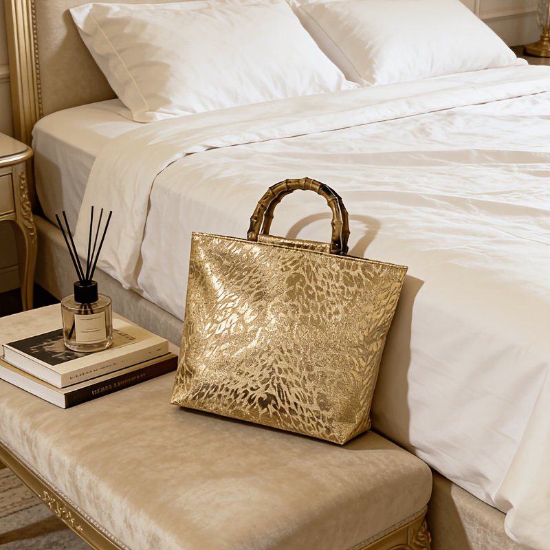 Luxury Bags Collection - Легкая роскошная сумка-тоут из жаккарда с