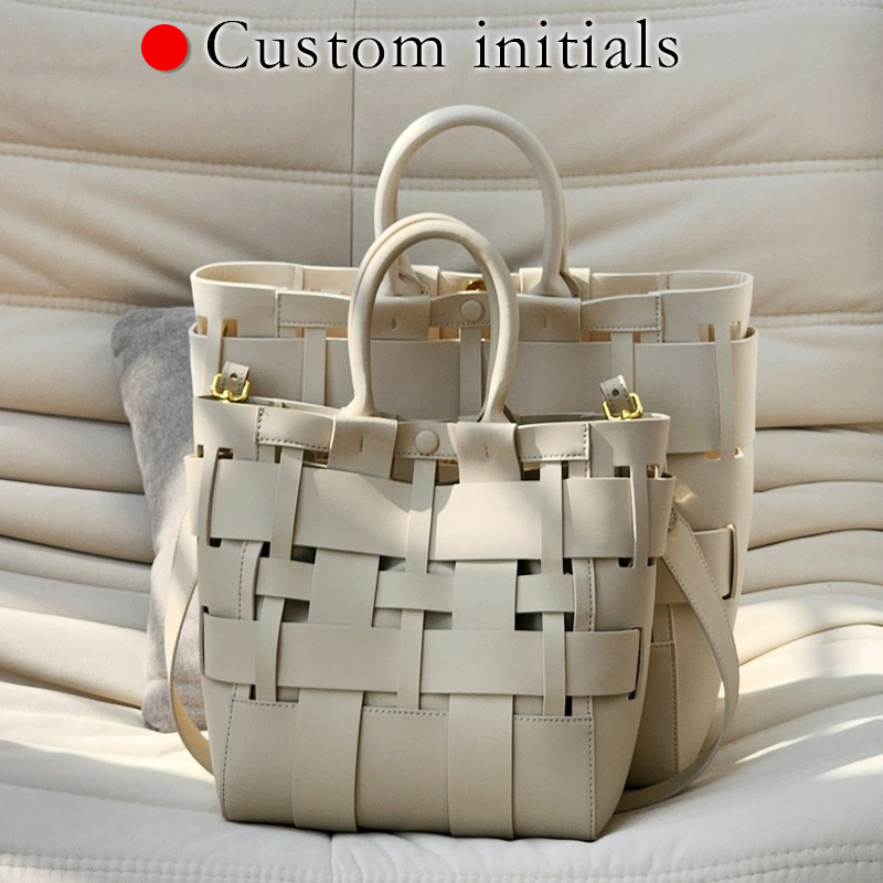 Luxury Bags Collection - Сумки-тоут из натуральной кожи с инициалами